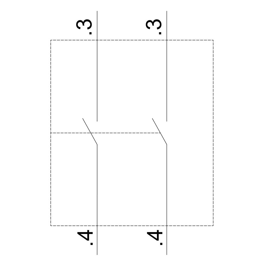 Rysunek techniczny prostokąta z symetrycznymi wcięciami po obu stronach. Wymiary: szerokość 0,4 jednostki, głębokość wcięć 0,3 jednostki.