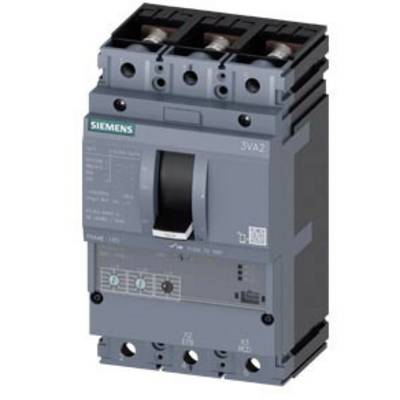 Trójbiegunowy wyłącznik mocy Siemens model 3VA2, stosowany do zabezpieczenia elektrycznego oraz ochrony systemów elektrycznych przed przeciążeniami.