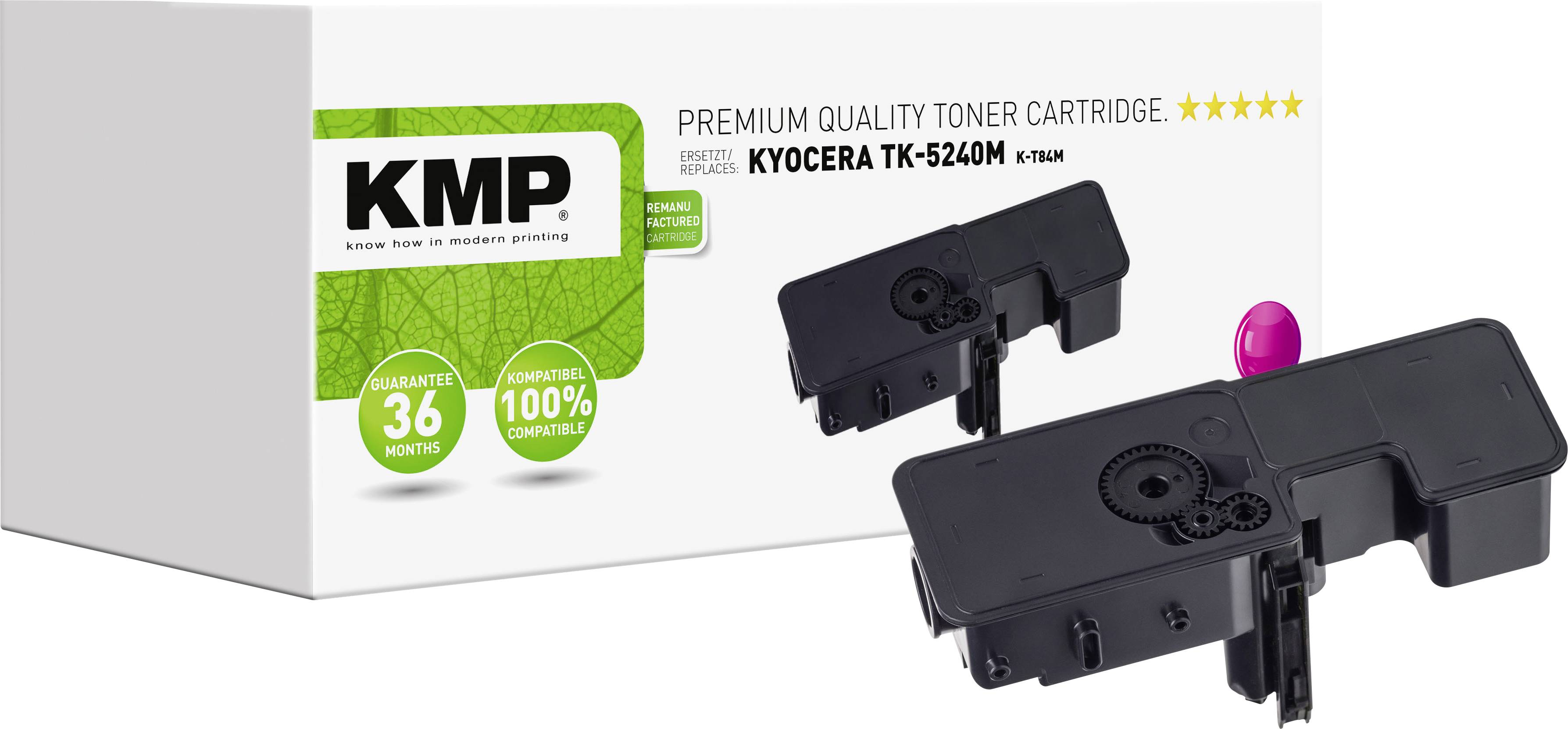 Запасний тонер KMP Kyocera TK-5240M, пурпуровий, 3000 сторінок, K-T84M 2912.0006