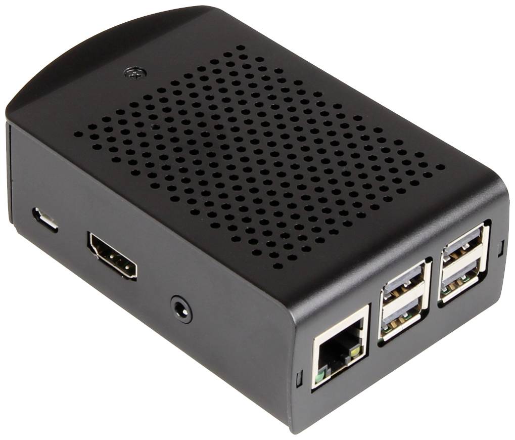 Obudowa SBC Joy-it rb-alucase+06 Raspberry Pi® aluminium czarny