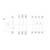 Schemat elektryczny przekaźnika z zaciskami cewki A1 i A2, obwodem głównym z przyłączami 1/L1, 3/L2, 5/L3 oraz wyjściem 2/T1, 4/T2, 6/T3.