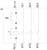 Schemat elektryczny systemu elektrotechnicznego z przekaźnikiem (RV), przełącznikiem (U) oraz trzema przewodami (1/L1, 3/L2, 5/L3).