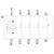 Schemat pokazuje układ przekaźnikowy z zaciskami A1 (+), A2 (-) oraz 1/L1, 2/T1, 3/L2, 4/T2, 5/L3, 6/T3, 21, 22.