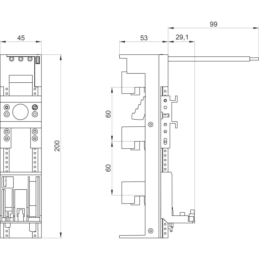 Siemens 8US12515DS10 25 A 690 V 1 шт.