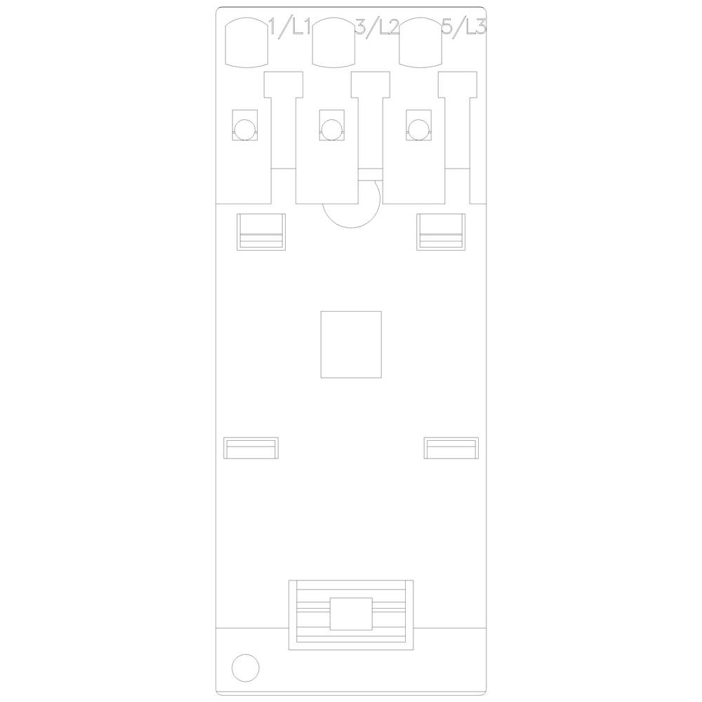 Schemat elektryczny urządzenia z zaciskami L1, L2, L3.