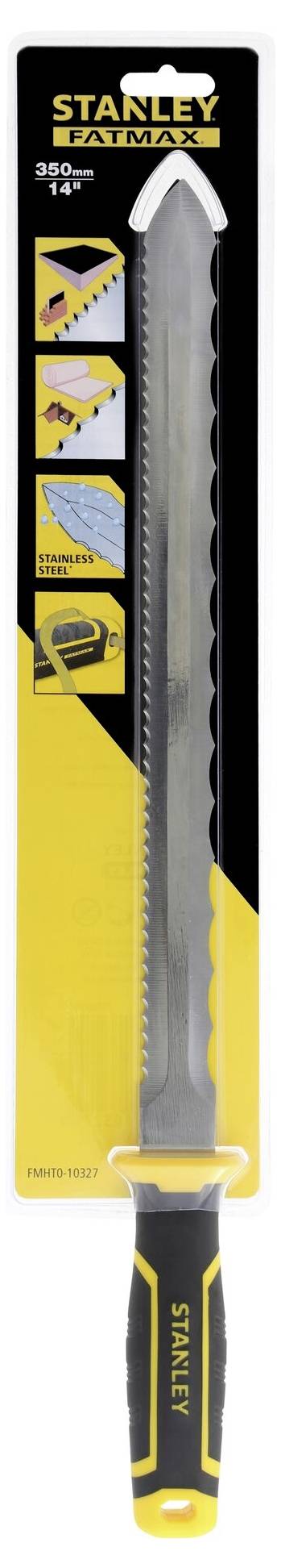 Opakowanie brzeszczotu Stanley FatMax, przeznaczonego do pił wielozadaniowych, charakteryzujące się prostym użyciem, ergonomicznym uchwytem oraz długotrwałą wydajnością.