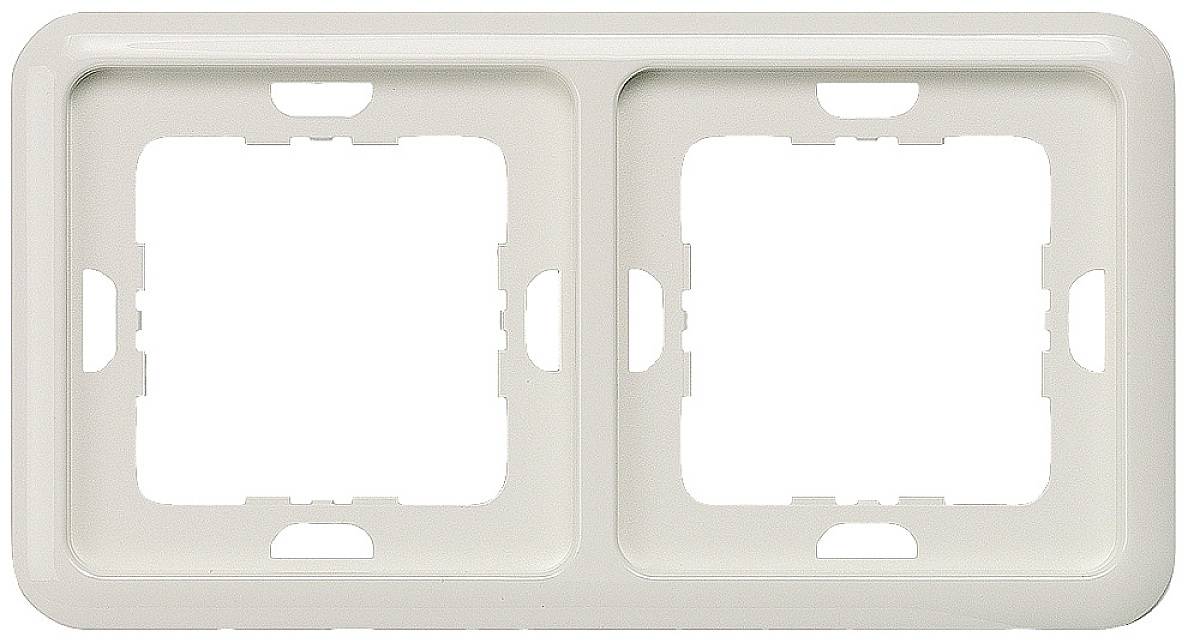 Електромонтажні аксесуари Siemens 2 x Дельта-рамка білого кольору 5TG1812 1 шт.