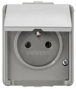 Siemens Osprzęt elektroinstalacyjny Gniazdo elektryczne Delta szary 5UB4741 1 szt.