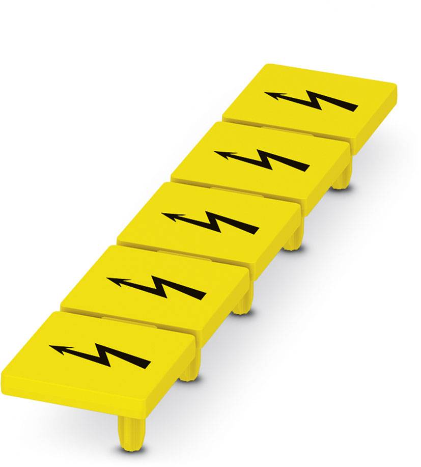 Phoenix Contact 1029033 Попереджувальний знак «Обережно», пластиковий, DIN 61010-1, 1 шт.