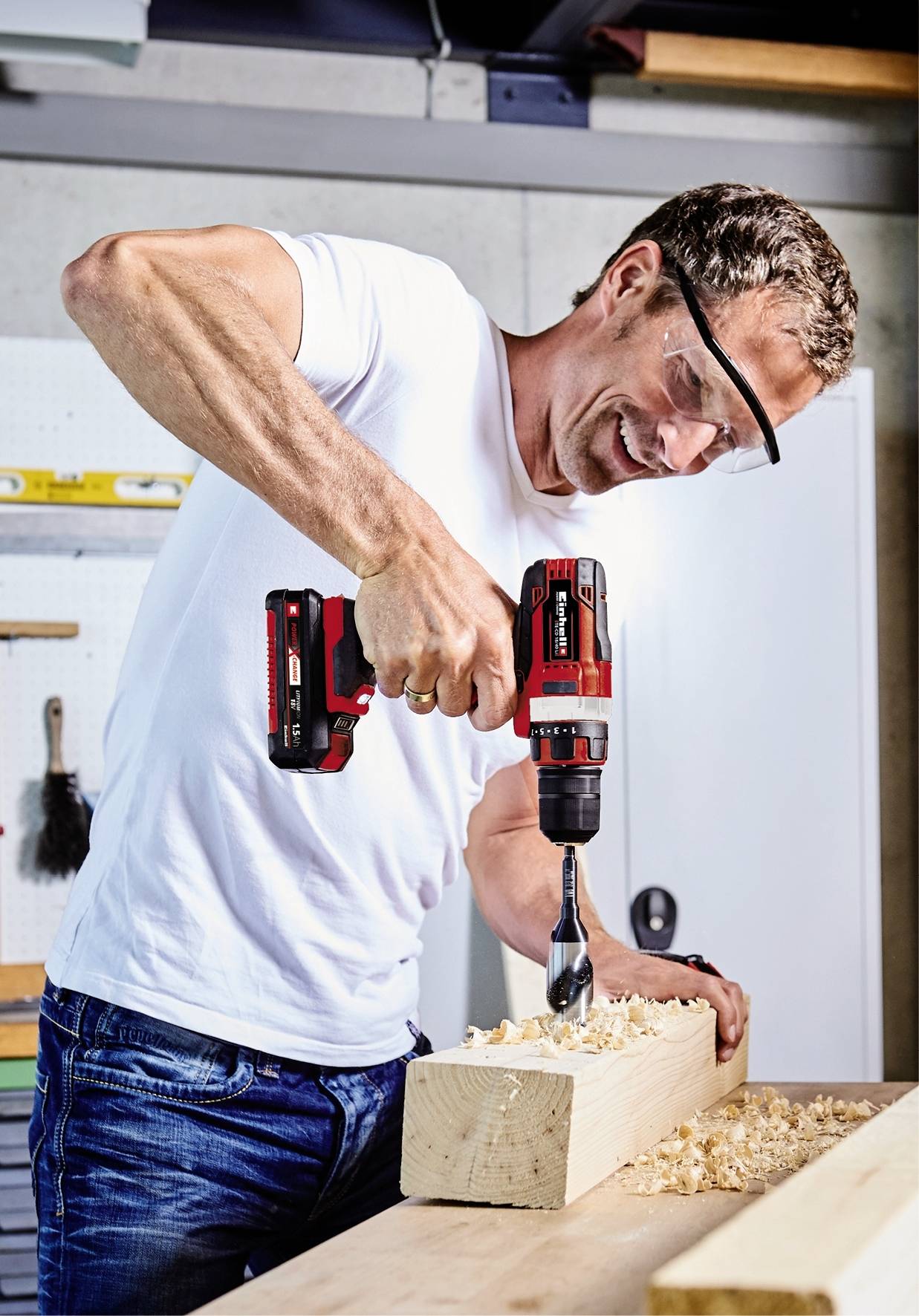 Акумуляторна дриль-шуруповерт Einhell Power X-Change TE-CD 18/40 Li 1855565+2936800 18 В без зарядного пристрою, без акумулятора,