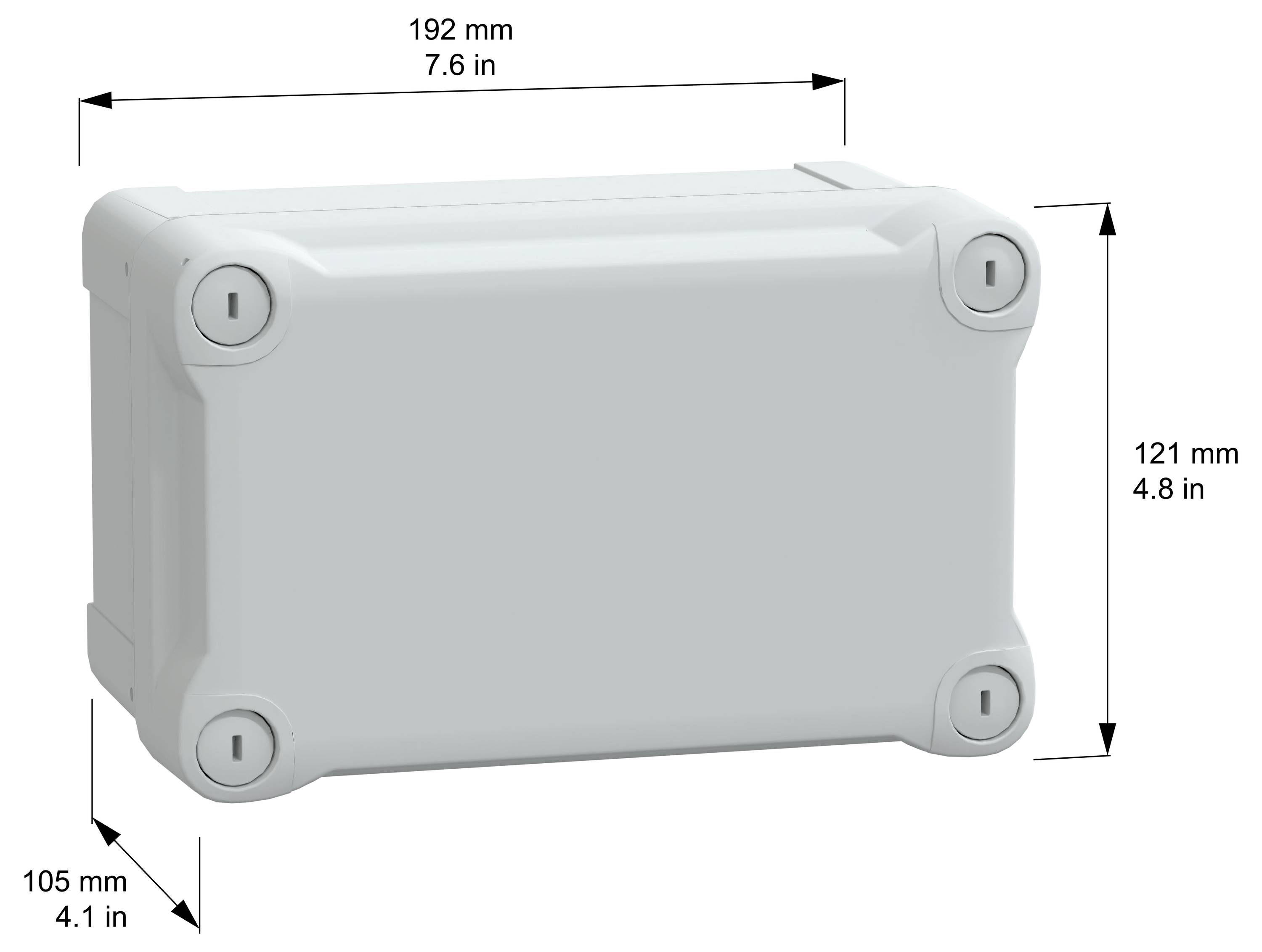 Schneider Electric PanelSeT TBS NSYTBS191210H Obudowa ścienna 121 x 192 x 105 ABS szaro-biały (ral 7035) 2 szt.-7