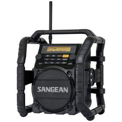 Radio na budowę Sangean U-5 DBT DAB+, fale metrowe (VHF) wodoodporny, pyłoszczelny, wstrząsoodporny czarny