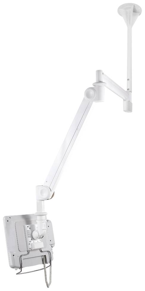 Крепление для потолочного монитора Neomounts FPMA-HAC100, 1 дисплей, 25,4 см (10 дюймов) - 61 см (24 дюйма), белое, регулируемое п
