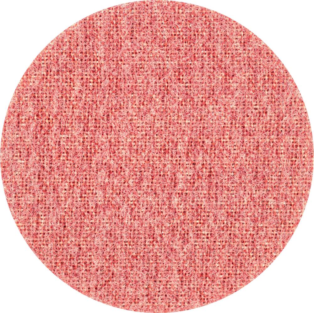 Okrągły, strukturowany materiał w odcieniach różu i czerwieni, przypominający tkaninę, prawdopodobnie do ilustracji tekstyliów.