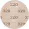 Okrągły papier ścierny z nadrukowaną gradacją '320'.