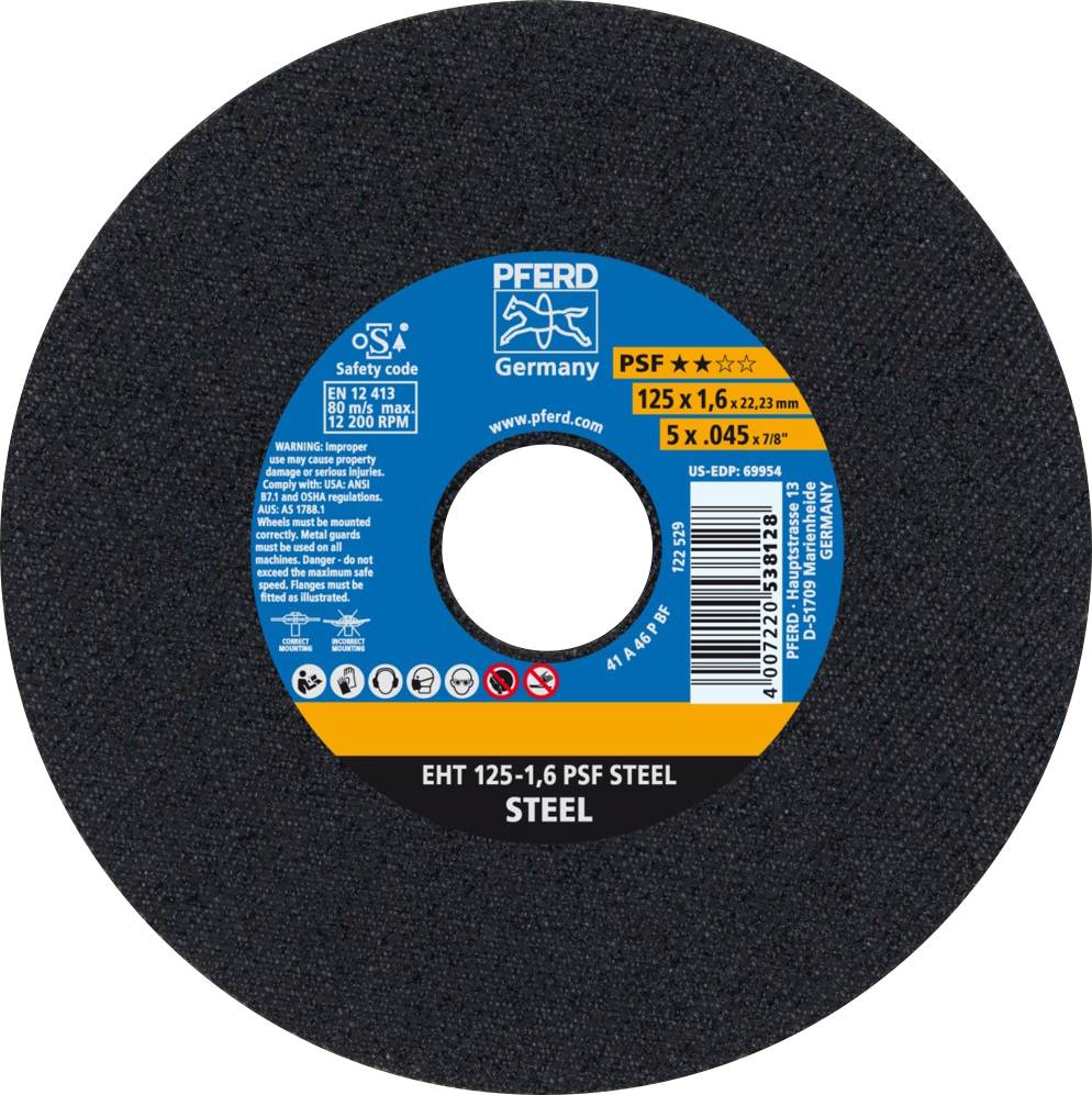 Tarcza tnąca prosta PFERD TOOLS PSF STEEL 61719021 125 mm 25 szt.