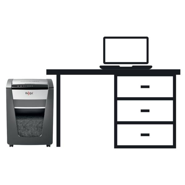 Rexel Momentum M515 Niszczarka 15 ark. Mikronacięcia 2 x 15 mm P-5 30 l Niszczy także zszywki, spinacze do papieru-2