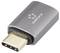 Adapter USB-C marki 'renkforce' w kolorze srebrnym, pokazujący stronę złącza USB-C.