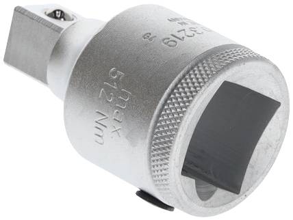 Nasadka metalowa z napisem "max 512 Nm". Odpowiednia do wkładek narzędziowych, służy do przenoszenia momentu obrotowego w grzechotkach.