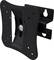 Czarna, regulowana uchwyt ścienny do telewizorów i monitorów kompatybilny ze standardem VESA. Odpowiedni dla małych i średnich ekranów.