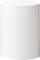 Biały cylindryczny stołek pozbawiony widocznych ozdób lub tekstur.