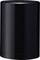 Cylindryczny, czarny pojemnik bez rozpoznawalnych oznaczeń lub szczegółów, ustawiony na neutralnym tle.