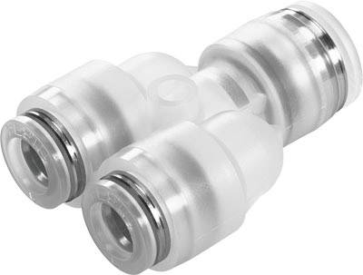 Złączka Y FESTO NPQP-Y-Q6-Q4-FD-P10 Średnica rury: 6 mm Średnica spinki: 6 mm 1 szt.
