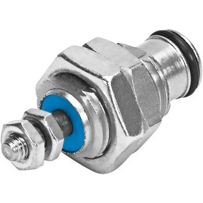 Metalowy adapter pneumatyczny z gwintem śrubowym.