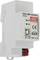 Interfejs USB KNX firmy Mean Well, model KSI-01U, z przyłączami USB i KNX, certyfikowany CE, wyprodukowany w UE.