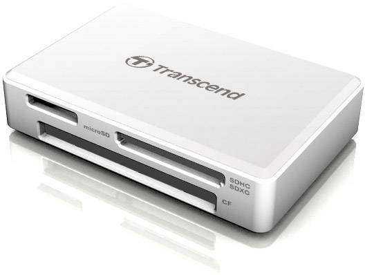 Transcend Czytnik kart pamięci, zewnętrzny USB 3.1 biały