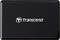 Czarna zewnętrzna dysk twardy z białym logo marki 'Transcend' na przedniej stronie.