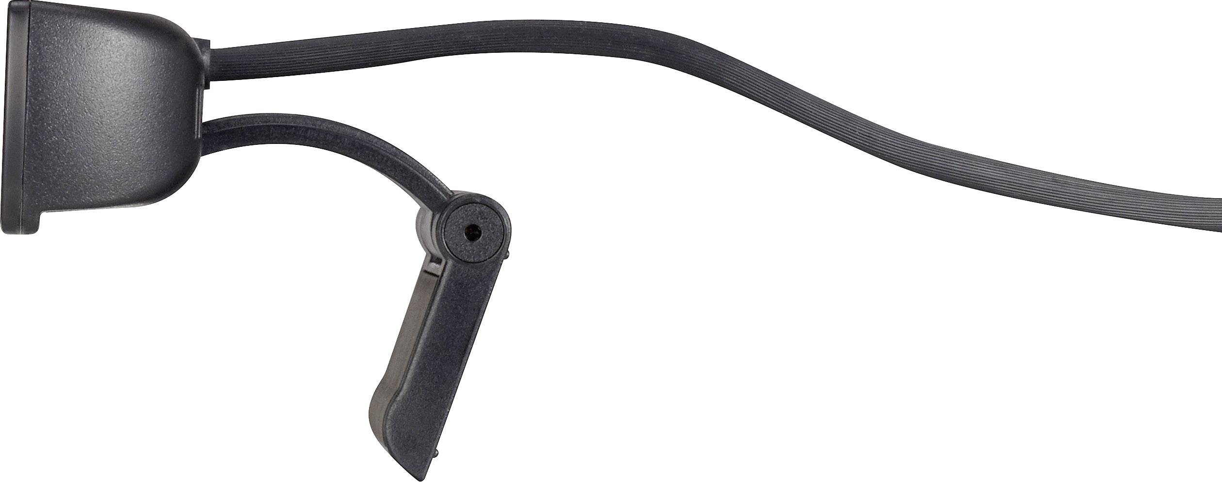 Czarny, elastyczny uchwyt na napoje do samochodu, który można zamocować na desce rozdzielczej lub kratce wentylacyjnej.