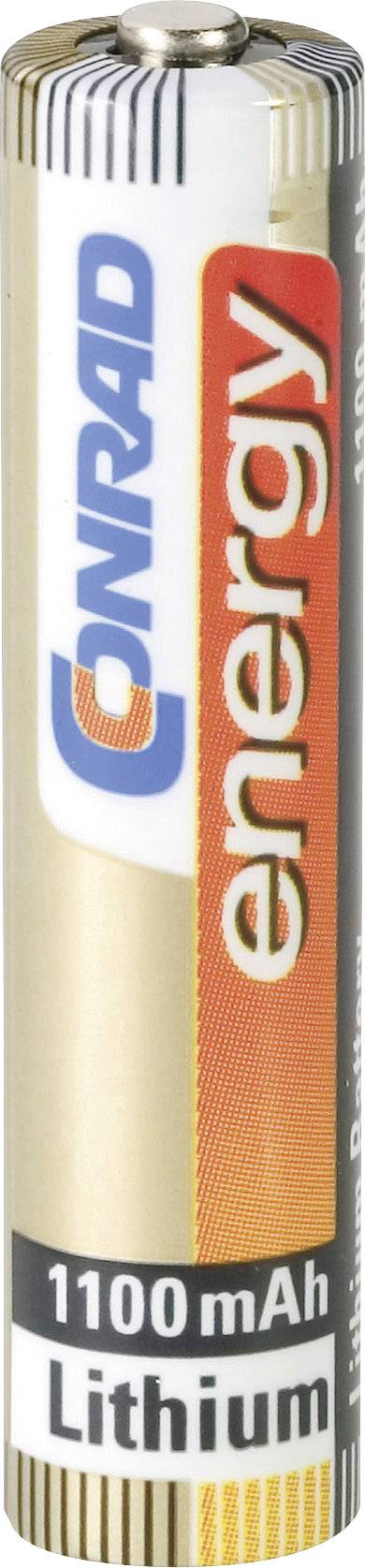 Bateria litowa firmy Conrad Energy o pojemności 1100 mAh.