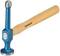Młotek z niebieską metalową główką i drewnianą rękojeścią marki Gedore, sfotografowany na białym tle.
