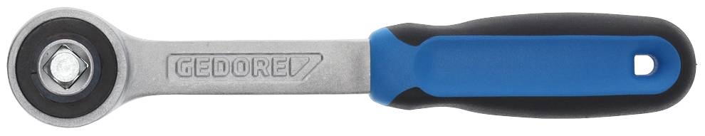 Klucz płaski z uchwytem w kolorze niebiesko-czarnym z napisem 'Gedore' na metalowej części.