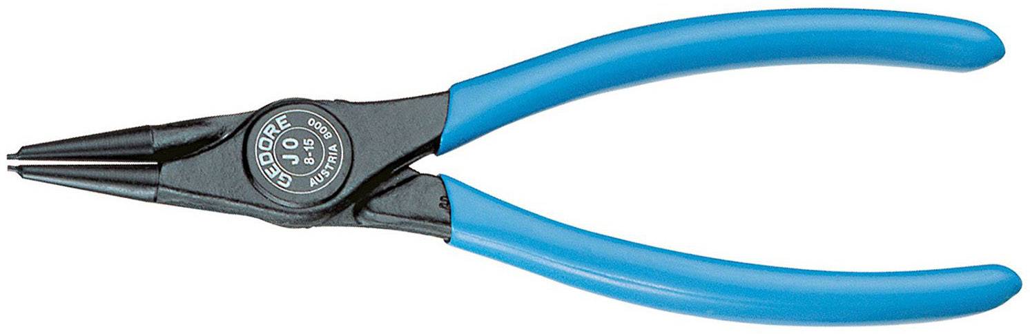 Szczypce z niebieskimi uchwytami, odpowiednie do chwytania i trzymania obiektów. Powierzchnia tnąca znajduje się z przodu, uchwyt jest ergonomiczny.