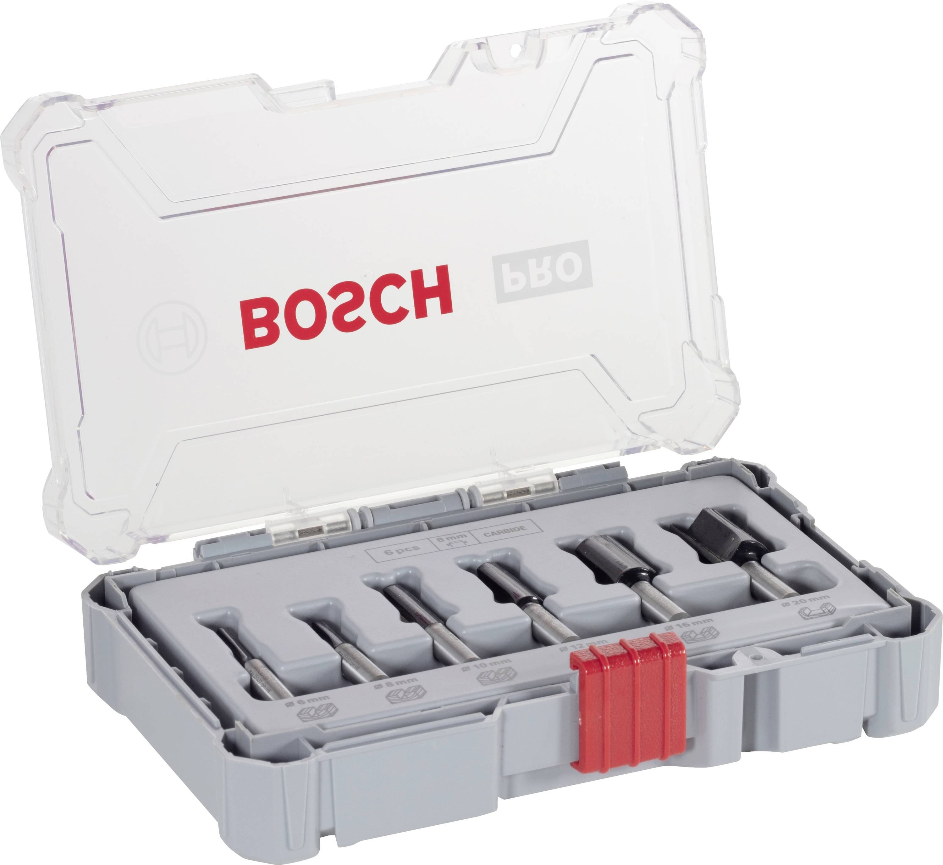 Набір пазів, хвостовик 8 мм, 6 шт. Аксесуари Bosch 2607017466