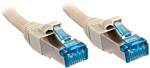 Мережевий кабель LINDY 47139, 1 шт., RJ45, CAT 6a, S/FTP, 15.00 м, сірий
