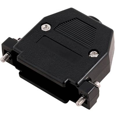 Czarny adapter z dwoma śrubami po bokach, prawdopodobnie służący do łączenia urządzeń elektronicznych.