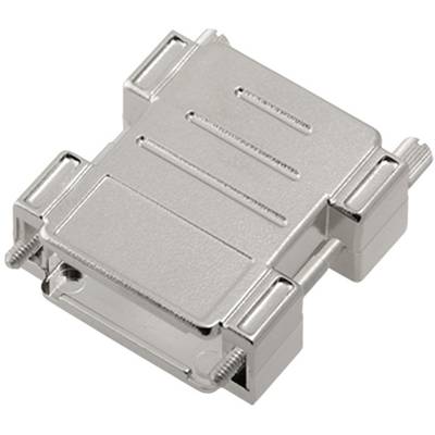 Metalowa obudowa złącza z dwoma śrubami bocznymi, o prostokątnym kształcie, przeznaczona do bezpiecznego łączenia przewodów w urządzeniach elektrycznych.