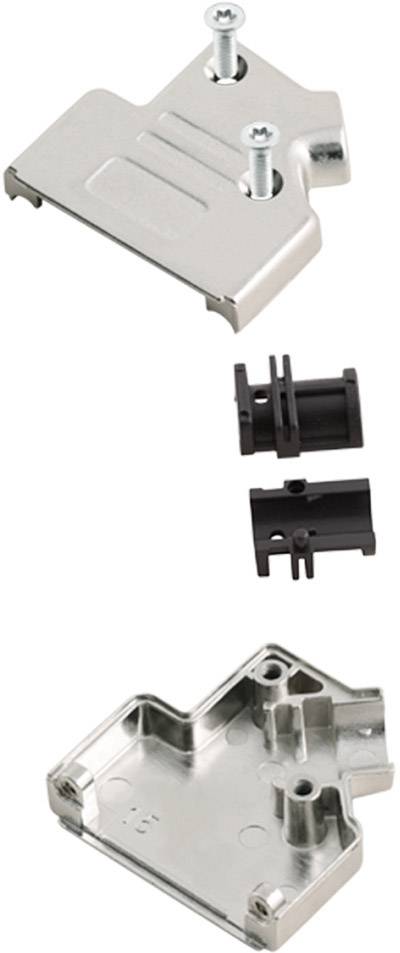 Metalowe obudowy złączy z śrubami i zaciskami kablowymi z tworzywa sztucznego, odpowiednie do zastosowań przemysłowych i wytrzymałych połączeń kablowych.