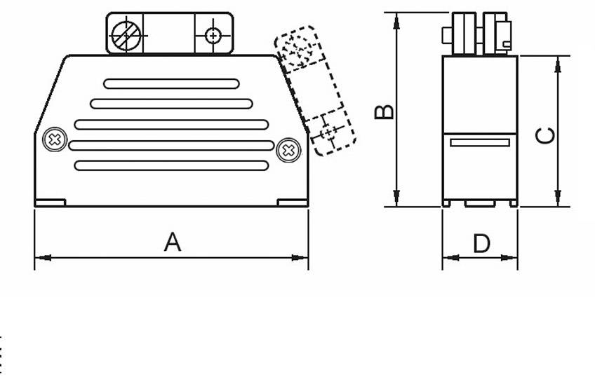 encitech ED-DS50S-K 2801-0101-05 Кількість контактів: 50 пластик чорний 1 шт.