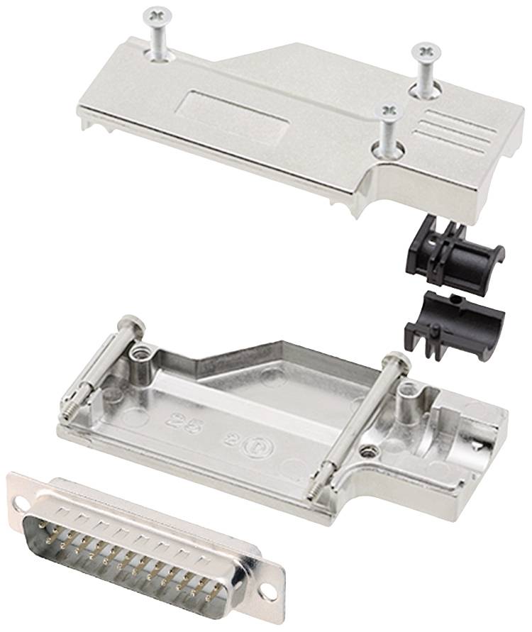 encitech 6355-8065-23 Zestaw listew męskich D-Sub DCMR25-FK-DMP-W-K, rzędy: 2, styki: 25, 90 °, 1 szt.