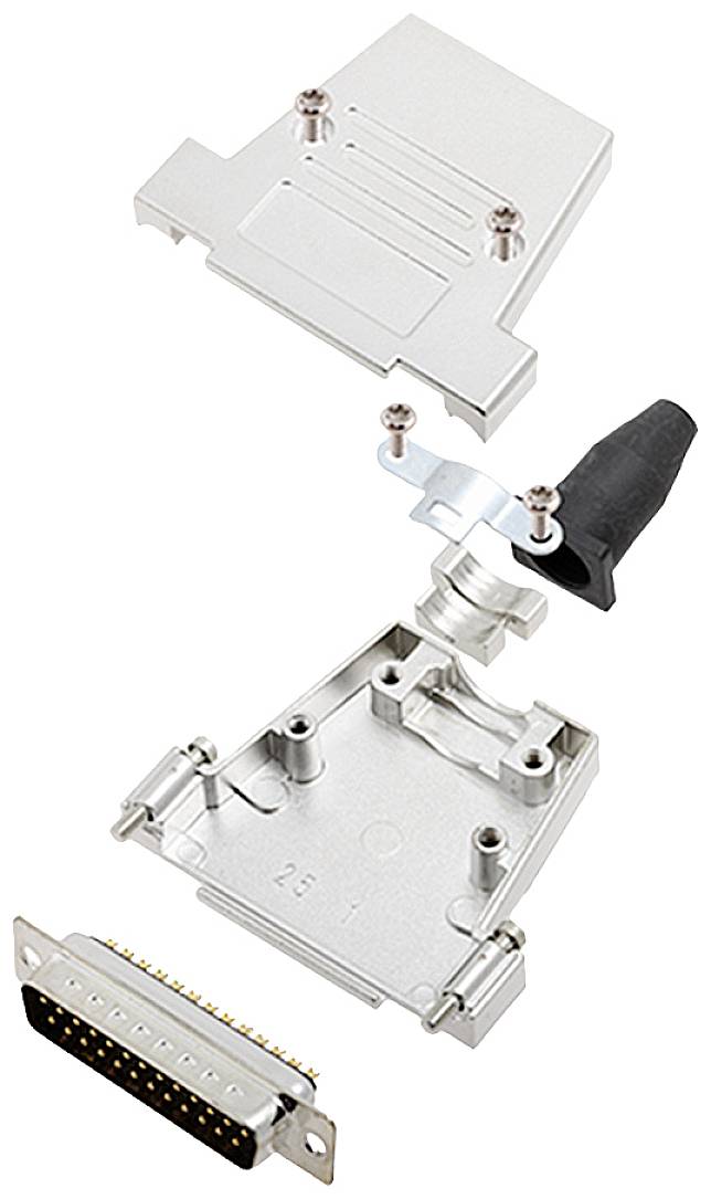 encitech 6355-0086-03 Zestaw listew męskich D-Sub DTSL25-SJSRG-T-DBP-K, rzędy: 2, styki: 25, 180 °, 1 szt.