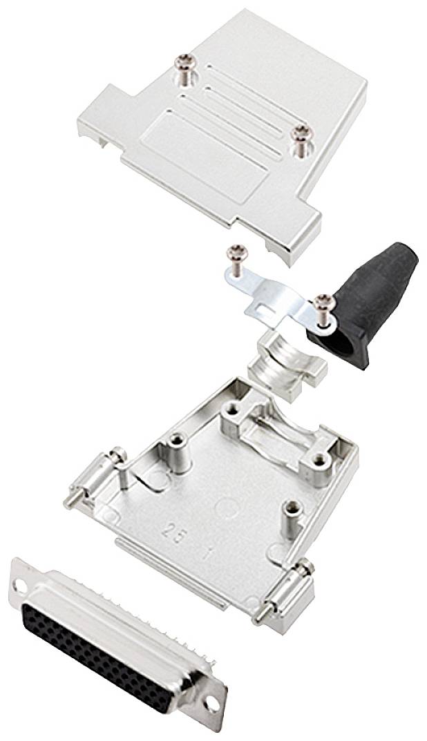 encitech 6355-0088-13 Zestaw listew żeńskich D-Sub DTSL25-SJSRG-T-HDS44-K, rzędy: 3, styki: 44, 180 °, 1 szt.