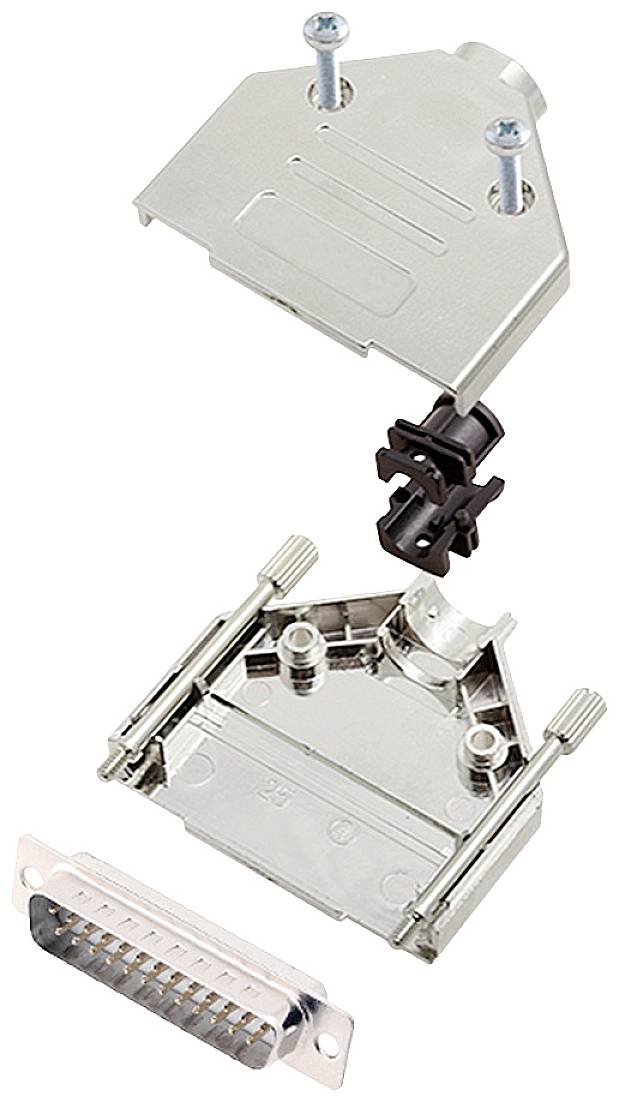 encitech 6355-8030-03 Zestaw listew męskich D-Sub DTPK-M-25-DBP-W-K, rzędy: 2, styki: 25, 180 °, 1 szt.