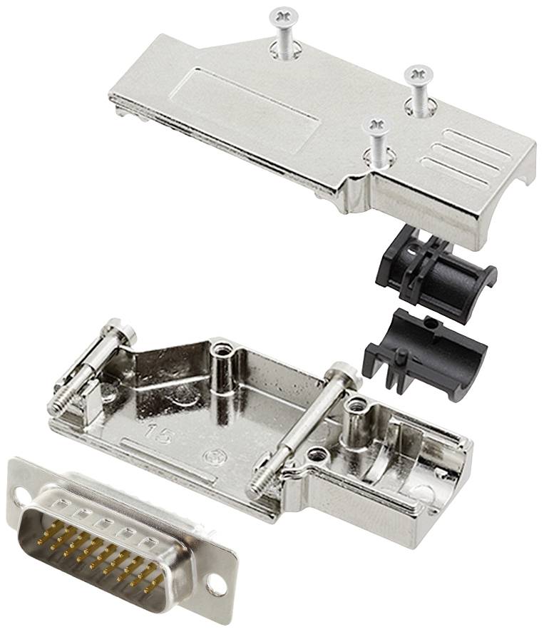 encitech 6355-8066-02 Zestaw listew męskich D-Sub DCMR15-FK-HDP26-W-K, rzędy: 3, styki: 26, 90 °, 1 szt.