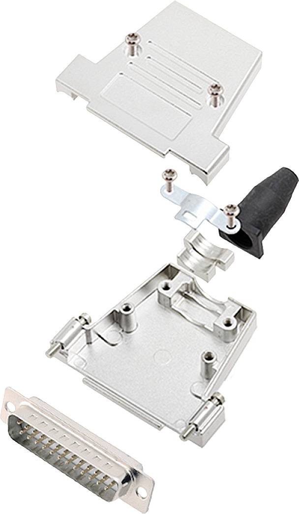 encitech DTSL37-SJSRG-T-DBP-W-K 6355-8086-04 Комплект роз'ємів D-Sub чоловічі 180° Кількість контактів: 37 чашка для паяння 1 шт.