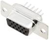 encitech HDD-15-FTBS 2103-0300-11 Listwa żeńska D-Sub 180 ° Ilość styków: 15 piny lutownicze 1 szt. paleta