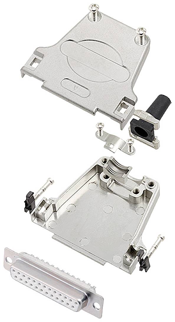 encitech 6355-8044-13 Zestaw listew żeńskich D-Sub DTZF25-DBS-W-K, rzędy: 2, styki: 25, 180 °, 1 szt.